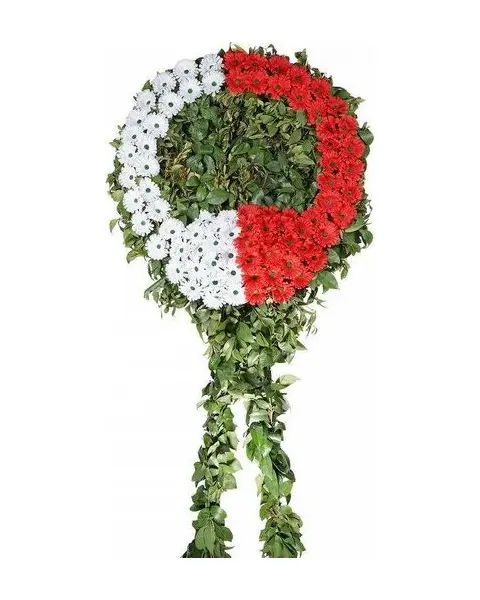 Kırmızı Beyaz Merasim Çelengi