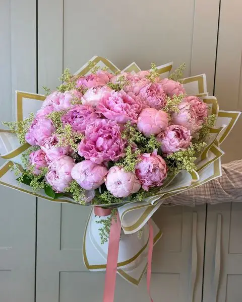 Lüks Pembe Şakayık Buketi